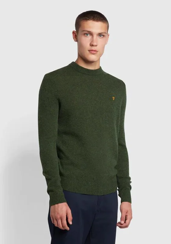 Farah Birchall Crew Neck Sweater, EvergreenYoga Knit Tops