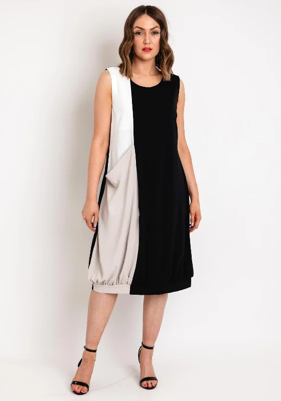 Ever Sassy Colour Block Midi Dress, MultiDenim Dress