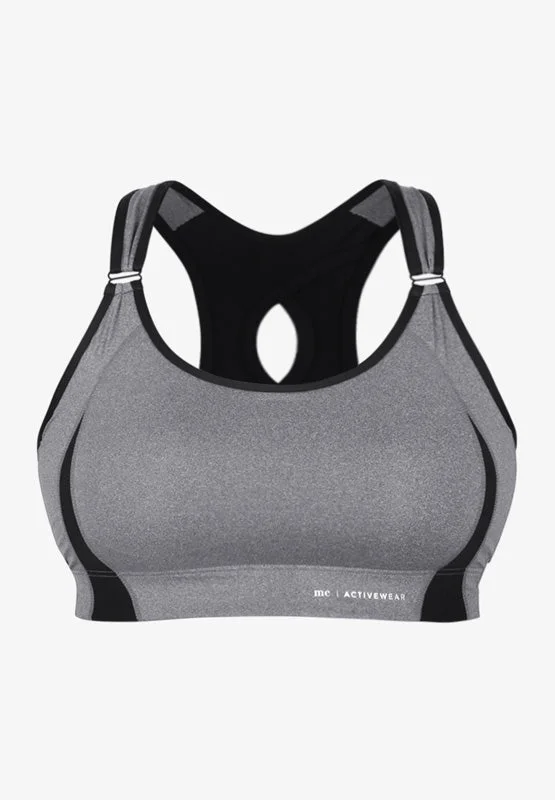 Plus size women's street style topsVixen Plus Size Sports Bra - Light Grey