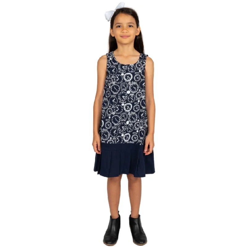 Time Zones Sleeveless Kids DressCheerleader Dress