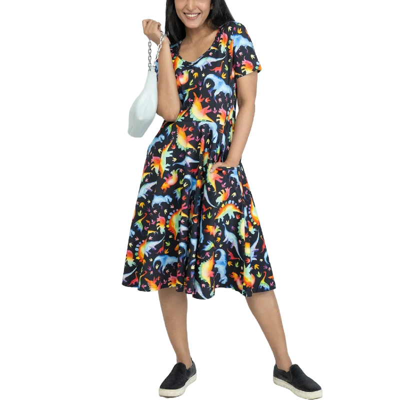 Rainbowsaurus Twirl DressEthnic Dress