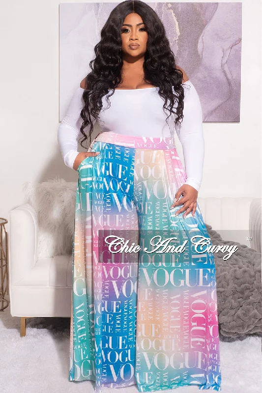 Large women's long topsFinal Sale Plus Size Ombré Vogue Pants (Only)