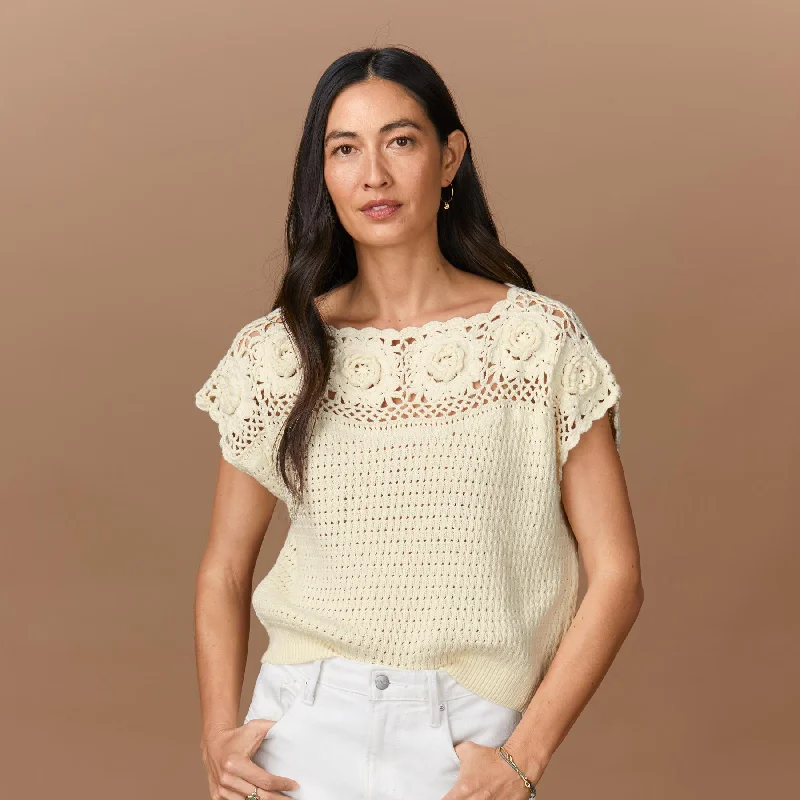 Loria SweaterCropped Knit Tops