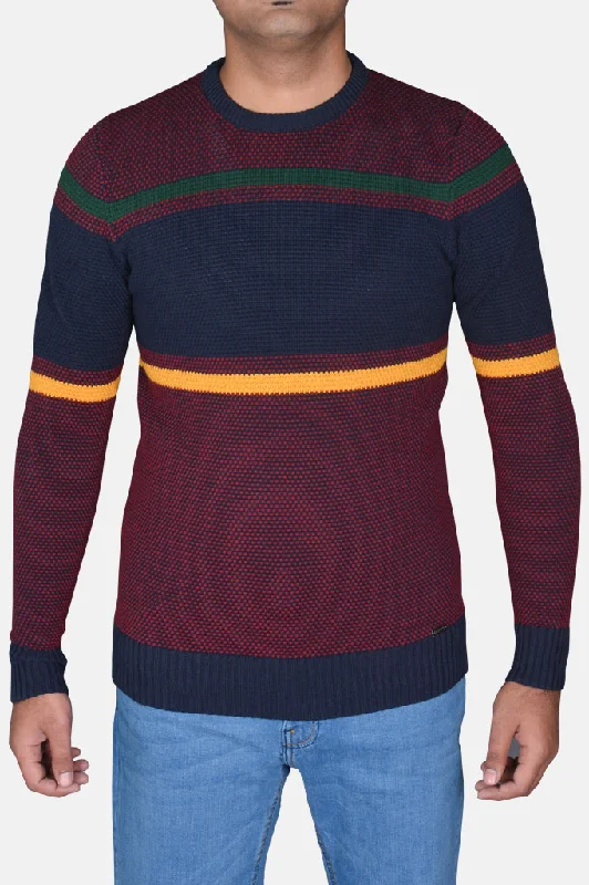 Gents Sweater In Maroon SKU: SA534-MaroonCashmere Knit Tops