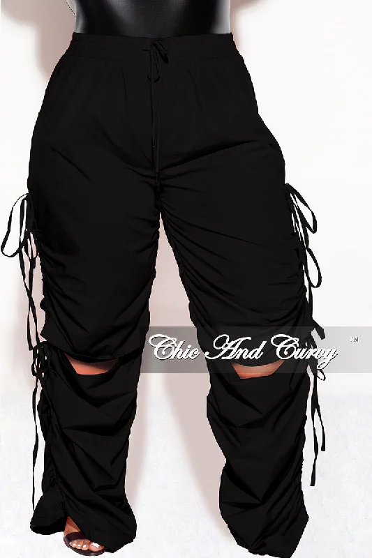 Plus size women's sports topsFinal Sale Plus Size Cargo Pants in Black