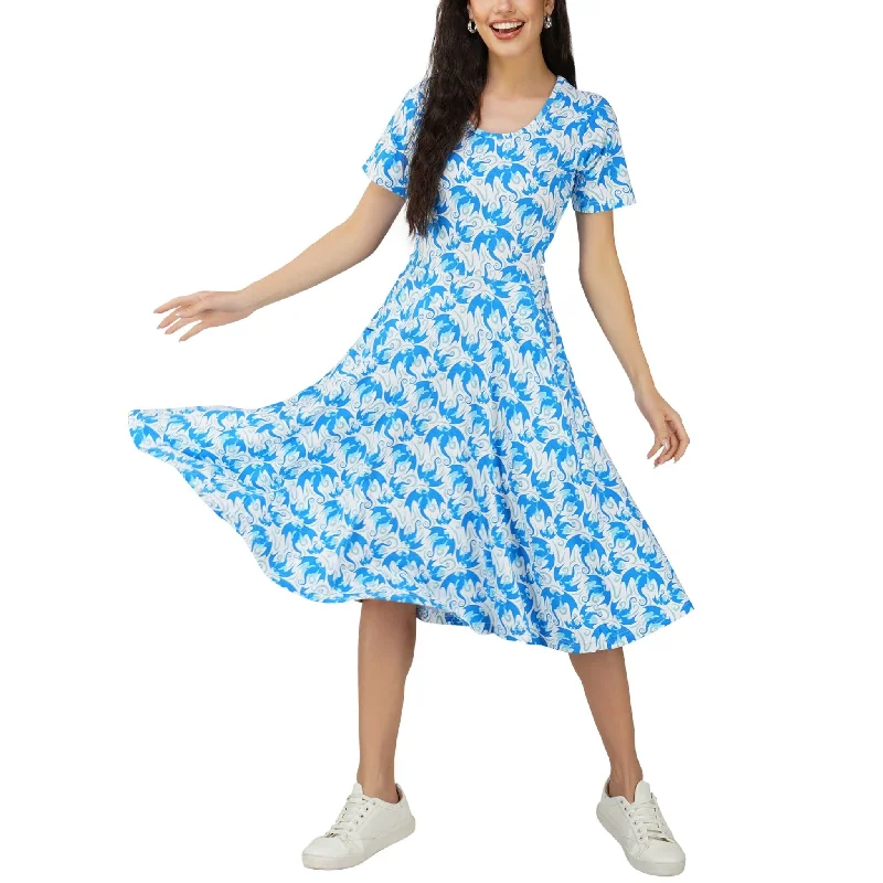 Flying Dragons Twirl DressWind Dress