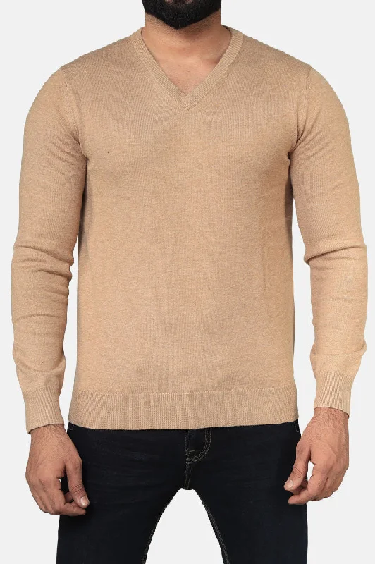 Gents Sweater In Fawn SKU: SA520-FawnGraphic Knit Tops