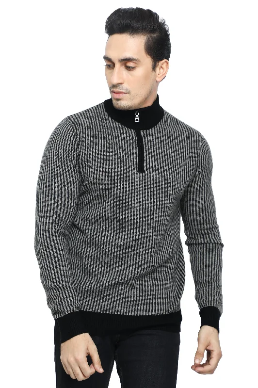 Quarter-Zip Turtle Neck SweaterWork Knit Tops