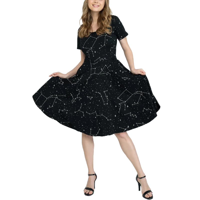 Constellations Glow-in-the-dark Twirl DressPlaid Dress