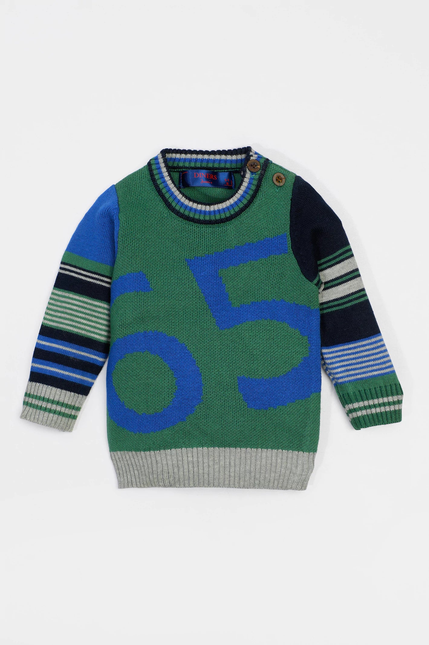 Green Infant Boys SweaterCycling Knit Tops