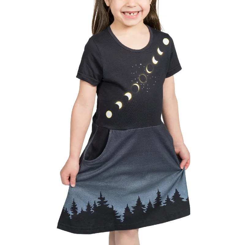 Solar Eclipse Kids A-Line Dress [FINAL SALE]Bridal Dress