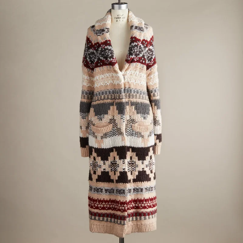 Juneau Skies Sweater Coat PetiteGraphic Knit Tops