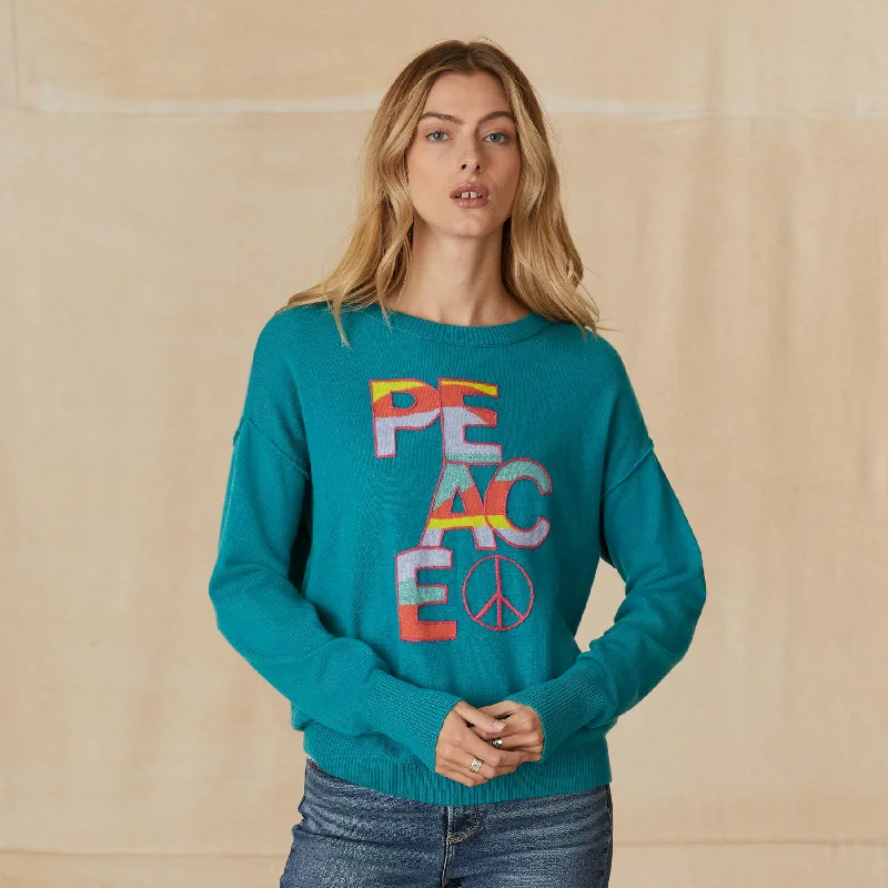 Colors Of Peace SweaterOversized Knit Tops