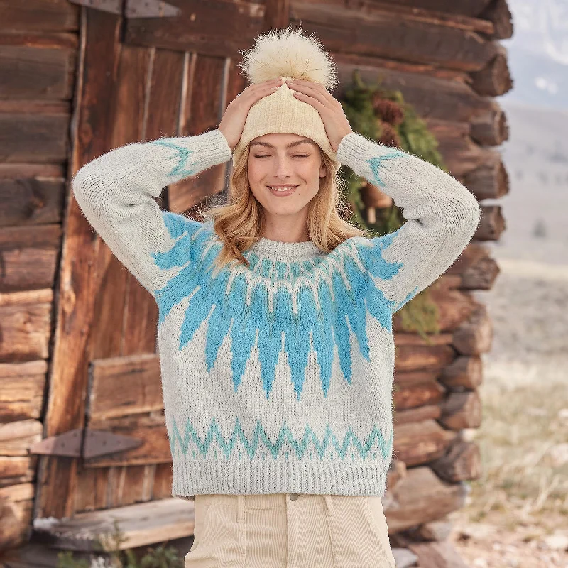 Freeski Fairisle SweaterColorblock Knit Tops