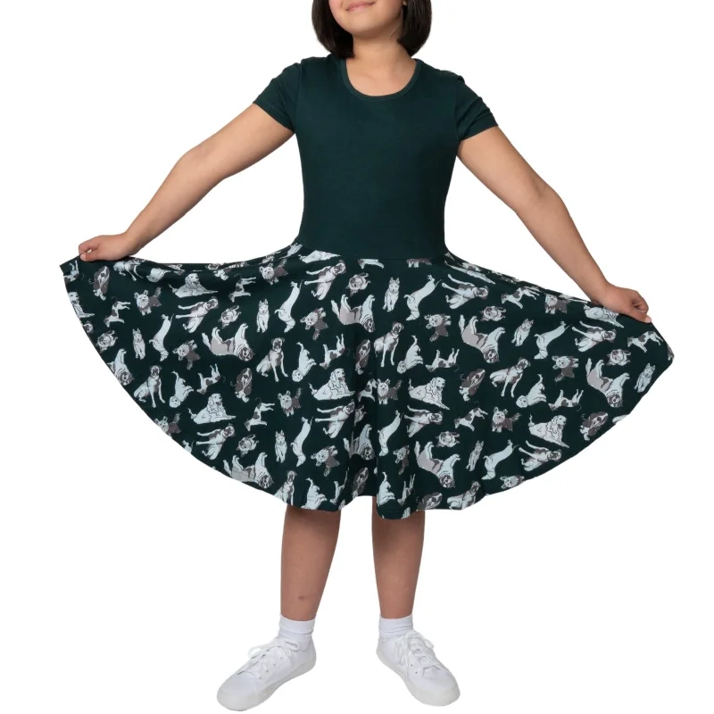 Dogs Kids Twirl DressHalter Dress