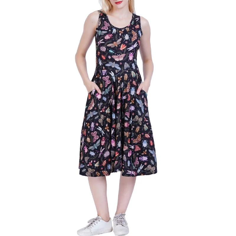 Doodle Bugs Sleeveless Twirl DressMidi Dress