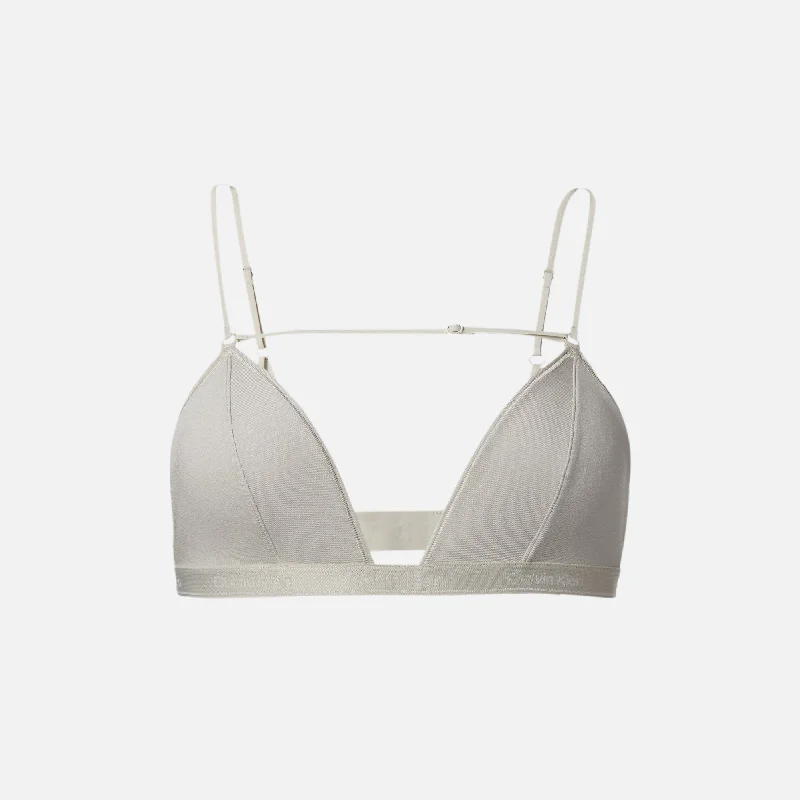 Padded BraNensi Dojaka for Calvin Klein Triangle Modal Chasmere Bra - Dove