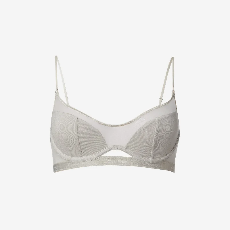 Underwire BraNensi Dojaka for Calvin Klein Unlined Modern Cotton Bralette - Dove