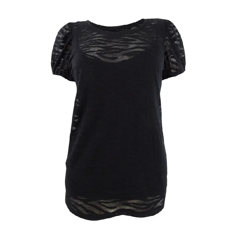 Maternity BraINC International Concepts Women's Zebra Burnout Top