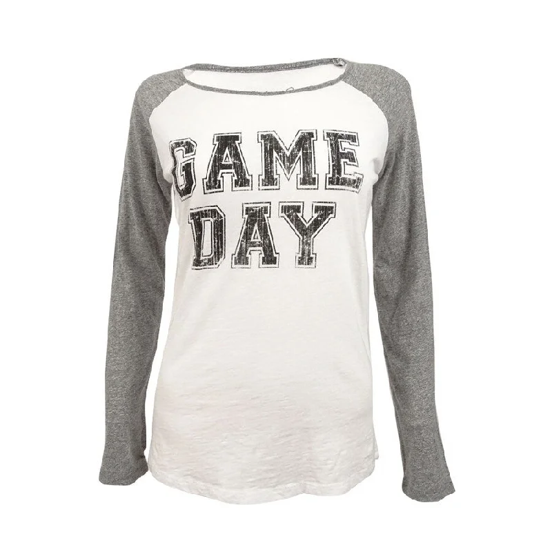 Racerback BraRetro Brand Women's Football 'Game Day' Graphic Top