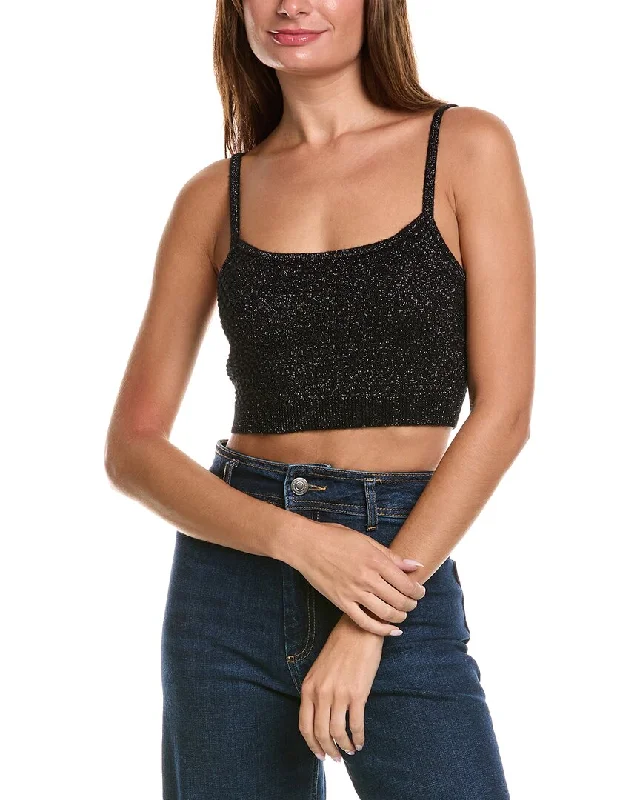 Custom-fit BraMinnie Rose Textured Cashmere-Blend Bralette