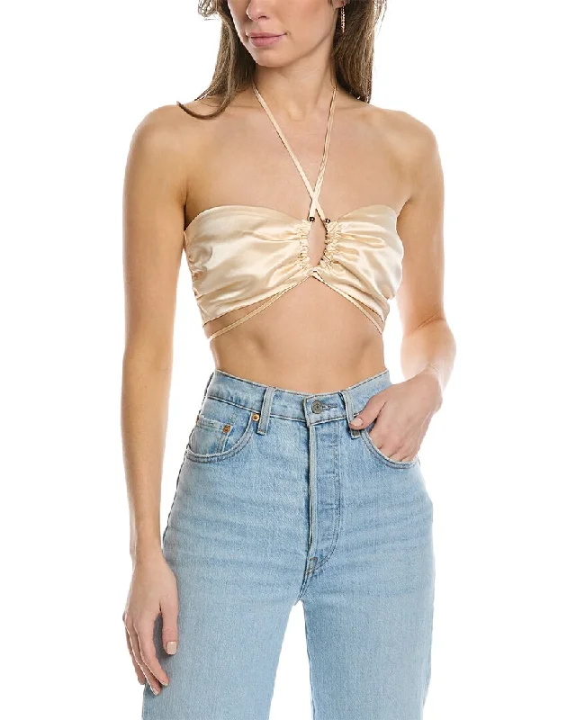 Quarter-cup BraNicholas Maura Silk Bra Top