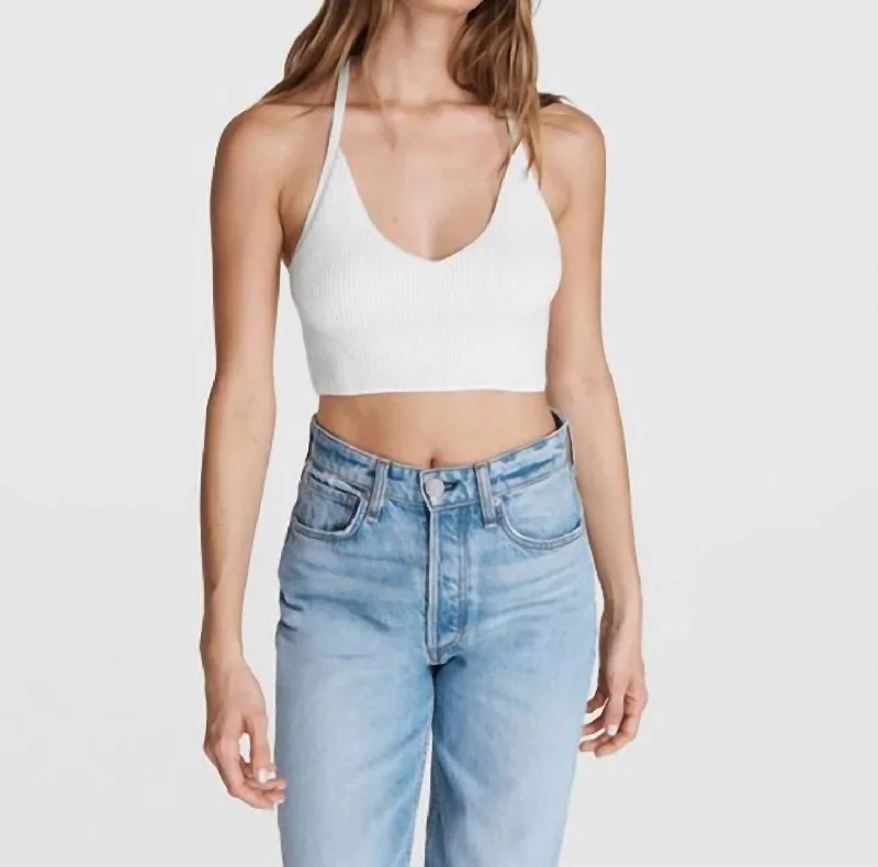 Back-closure BraSoleil Bra Top In White