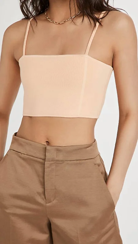 T-shirt BraWinnie Bra Top In Apricot