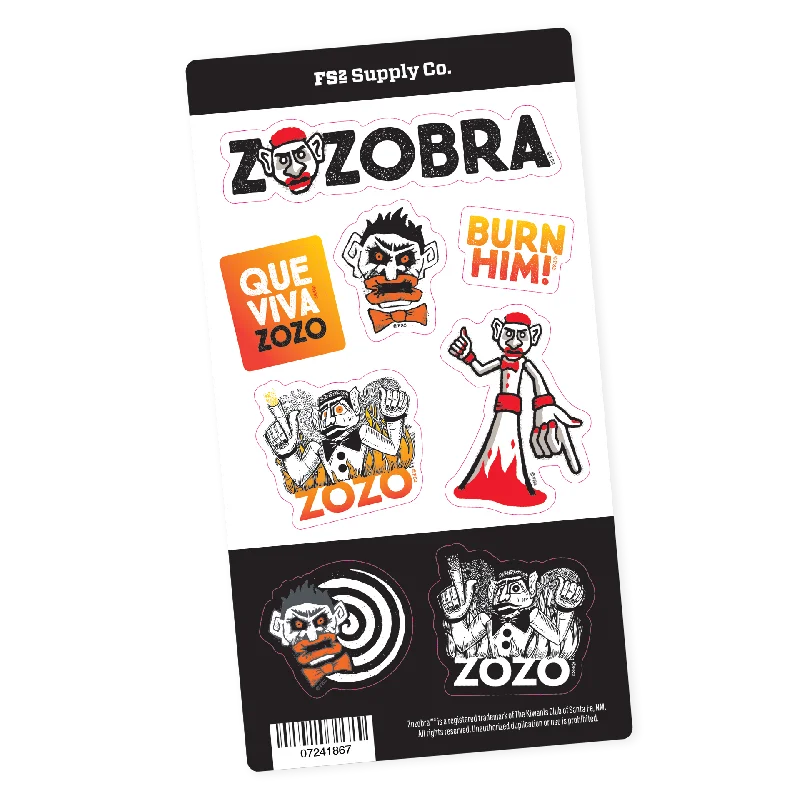 Striped BraZozobra Sticker Sheet