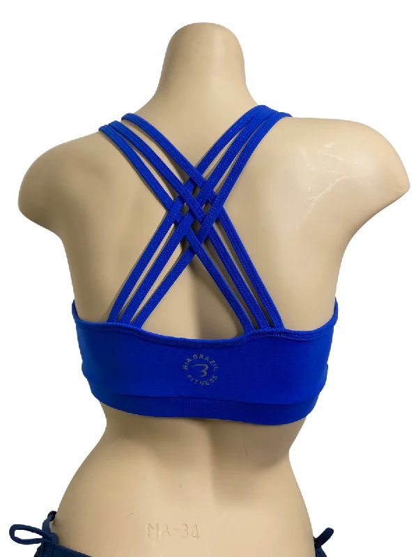 Halter BraBia Brazil Deep V Triple Cross Bra Top BT3325