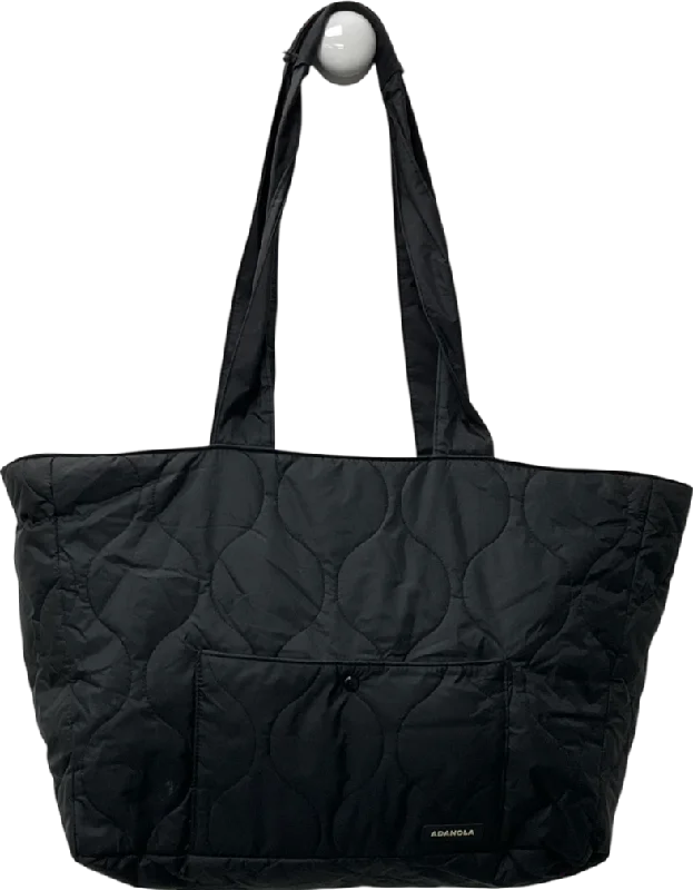 Knitted JumperAdanola Black Quilted Nylon Tote Bag One Size