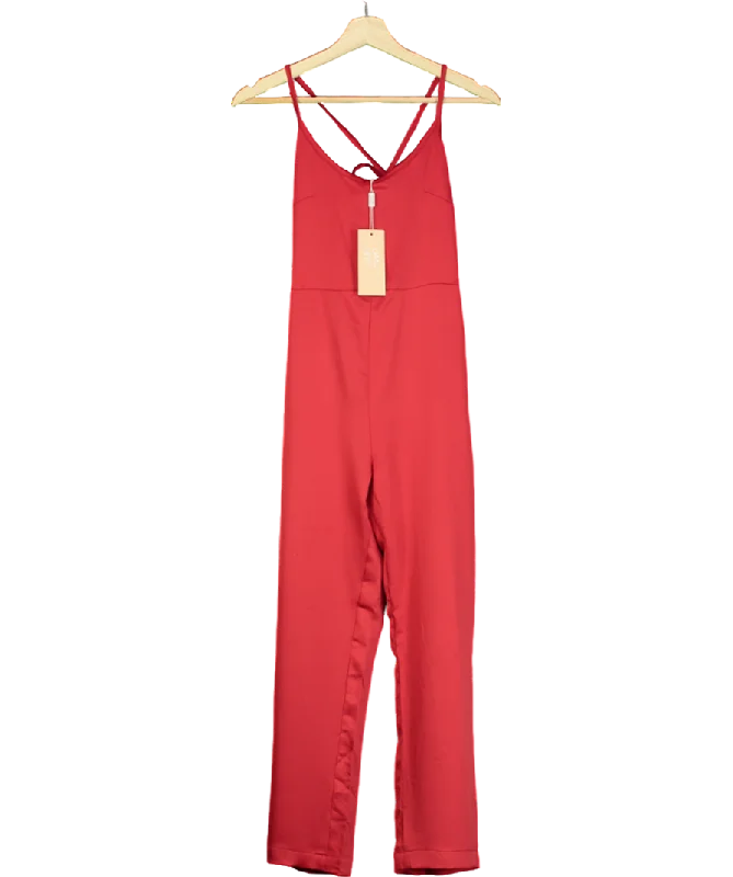 Knit CardiganDancing Leopard Lexi Jumpsuit In Red UK 6