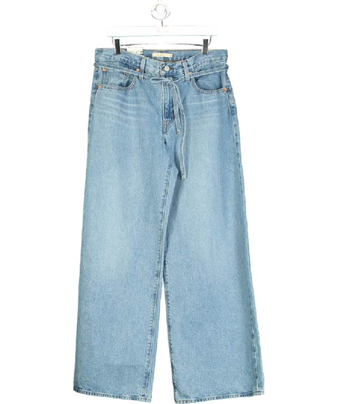 Knit V-Necklevis Blue Xl Straight Jean W30