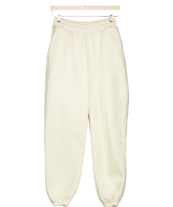 Knitted CasualSisters & Seekers Cream Gear Sweatpants In Passive UK 8